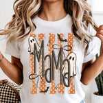 Halloween Ghost MAMA Striped DTF Transfer DTF Heat Press Transfer from Sweet Tee Transfers