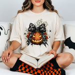 Pumpkin Lace Bow DTF Transfer DTF Heat Press Transfer from Sweet Tee Transfers
