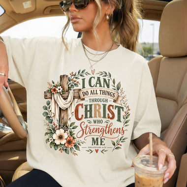 I Can Do All Things Through Christ DTF Transfer DTF Heat Press Transfer from Sweet Tee Transfers