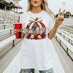 Bulldogs Quilted Pumpkin Red and Black DTF Transfer DTF Heat Press Transfer from Sweet Tee Transfers