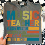 Music Teacher DTF Transfer DTF Heat Press Transfer from Sweet Tee Transfers