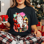 Santa with Snowman DTF Transfer DTF Heat Press Transfer from Sweet Tee Transfers