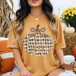 Thankful Checkered Fall Pumpkin DTF Transfer DTF Heat Press Transfer from Sweet Tee Transfers