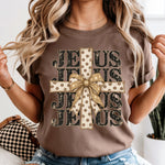 Jesus Polka Dot Cross DTF Transfer DTF Heat Press Transfer from Sweet Tee Transfers