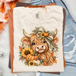 Sweet Fall Highland Cow DTF Transfer DTF Heat Press Transfer from Sweet Tee Transfers