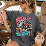 Feral Energy Raccoon DTF Transfer DTF Heat Press Transfer from Sweet Tee Transfers