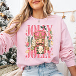 Retro Pink Jolly Nutcracker DTF Transfer DTF Heat Press Transfer from Sweet Tee Transfers