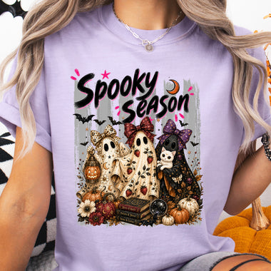 Preppy Spooky Season Ghost DTF Transfer DTF Heat Press Transfer from Sweet Tee Transfers