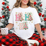 Colorful Ho Ho Ho Christmas DTF Transfer DTF Heat Press Transfer from Sweet Tee Transfers