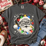 Retro Christmas Lights Santa DTF Transfer DTF Heat Press Transfer from Sweet Tee Transfers
