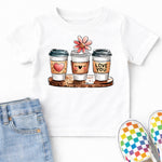 Three Coffee Love You DTF Transfer DTF Heat Press Transfer from Sweet Tee Transfers
