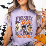 Freshly Boo'd with Scream and Sugar DTF Transfer DTF Heat Press Transfer from Sweet Tee Transfers