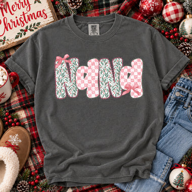 NANA Pink Christmas DTF Transfer DTF Heat Press Transfer from Sweet Tee Transfers