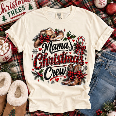 Mama's Christmas Crew DTF Transfer DTF Heat Press Transfer from Sweet Tee Transfers