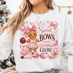 Sweet Bows and Gingerbread Glow DTF Transfer DTF Heat Press Transfer from Sweet Tee Transfers