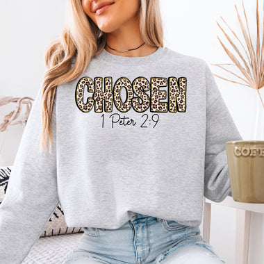 Chosen Leopard 1 Peter 2:9 DTF Transfer DTF Heat Press Transfer from Sweet Tee Transfers