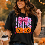 Coquette Pumpkin with Bow DTF Transfer DTF Heat Press Transfer from Sweet Tee Transfers