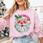 Oil Painted Santa DTF Transfer DTF Heat Press Transfer from Sweet Tee Transfers