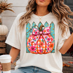 Floral Pumpkin on Gate DTF Transfer DTF Heat Press Transfer from Sweet Tee Transfers