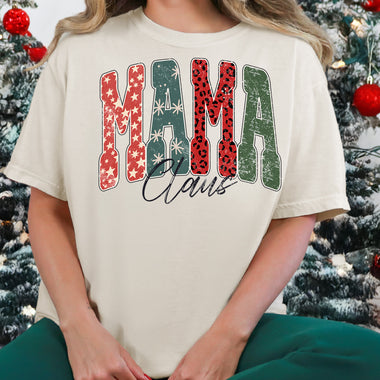 MAMA Claus Vintage DTF Transfer DTF Heat Press Transfer from Sweet Tee Transfers