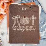 God Is Faithful in Every Season DTF Transfer DTF Heat Press Transfer from Sweet Tee Transfers