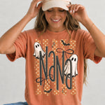 Halloween Ghost NANA Striped DTF Transfer DTF Heat Press Transfer from Sweet Tee Transfers