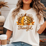 Faux Yarn Thankful Pumpkin DTF Transfer DTF Heat Press Transfer from Sweet Tee Transfers