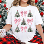 Christmas Tree Pink Bow Coquette DTF Transfer DTF Heat Press Transfer from Sweet Tee Transfers