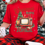Christmas Movie Junkie DTF Transfer DTF Heat Press Transfer from Sweet Tee Transfers