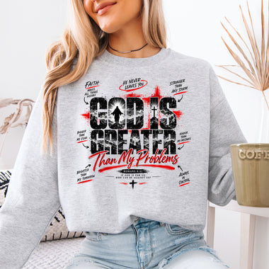 God Is Greater Than My Problems DTF Transfer DTF Heat Press Transfer from Sweet Tee Transfers