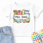 Custom Paper Teacher DTF Transfer DTF Heat Press Transfer from Sweet Tee Transfers