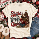Santa's Favorite Cowgirl DTF Transfer DTF Heat Press Transfer from Sweet Tee Transfers