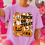 Trick or Treat Pumpkin Goose DTF Transfer DTF Heat Press Transfer from Sweet Tee Transfers
