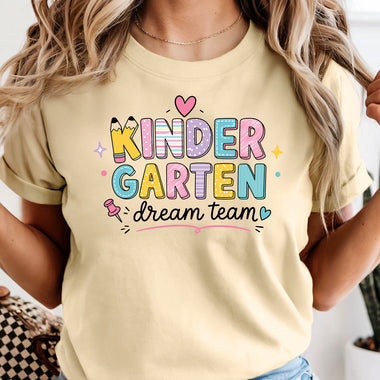 Kindergarten Dream Team DTF Transfer DTF Heat Press Transfer from Sweet Tee Transfers
