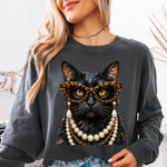 Glam Cat DTF Transfer DTF Heat Press Transfer from Sweet Tee Transfers