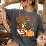 Feelin' Goosy Fall Goose Pumpkin DTF Transfer DTF Heat Press Transfer from Sweet Tee Transfers