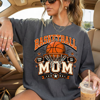 Basketball Mom Game Day All Day DTF Transfer DTF Heat Press Transfer from Sweet Tee Transfers