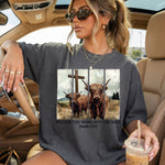 Follow the Word Not the Herd Highland Cow Faith DTF Transfer DTF Heat Press Transfer from Sweet Tee Transfers