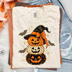 Stacked Halloween Pumpkins DTF Transfer DTF Heat Press Transfer from Sweet Tee Transfers