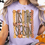 Tis the Season Fall Striped DTF Transfer DTF Heat Press Transfer from Sweet Tee Transfers