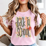 Back To School Striped DTF Transfer DTF Heat Press Transfer from Sweet Tee Transfers