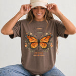 There Was Jesus Monarch Butterfly DTF Transfer DTF Heat Press Transfer from Sweet Tee Transfers