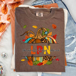LPN Fall Pumpkin Thankful Grateful Blessed DTF Transfer DTF Heat Press Transfer from Sweet Tee Transfers