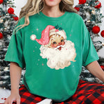Vintage Santa Pink Hat DTF Transfer DTF Heat Press Transfer from Sweet Tee Transfers