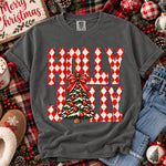Holly Jolly Christmas Tree DTF Transfer DTF Heat Press Transfer from Sweet Tee Transfers