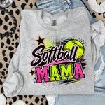 Softball MAMA Neon DTF Transfer DTF Heat Press Transfer from Sweet Tee Transfers
