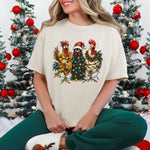 Funny Christmas Chickens DTF Transfer DTF Heat Press Transfer from Sweet Tee Transfers