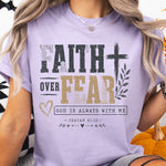 Faith Over Fear God Is Always with Me Isaiah 41:10 DTF Transfer DTF Heat Press Transfer from Sweet Tee Transfers