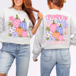 Pumpkin Patch Bright Colors Front and Back DTF Transfer DTF Heat Press Transfer from Sweet Tee Transfers