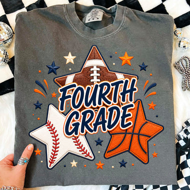Sports Stars Fourth Grade DTF Transfer DTF Heat Press Transfer from Sweet Tee Transfers